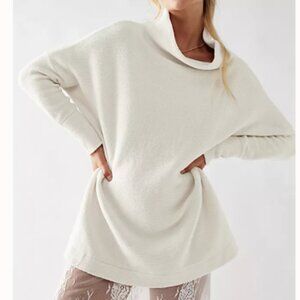 Free People Ottoman Slouchy Tunic • Ribbed Oversized Knit • NWT • Medium